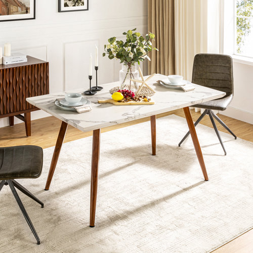 Mid-Century Modern Kitchen & Dining Tables You'll Love | Wayfair